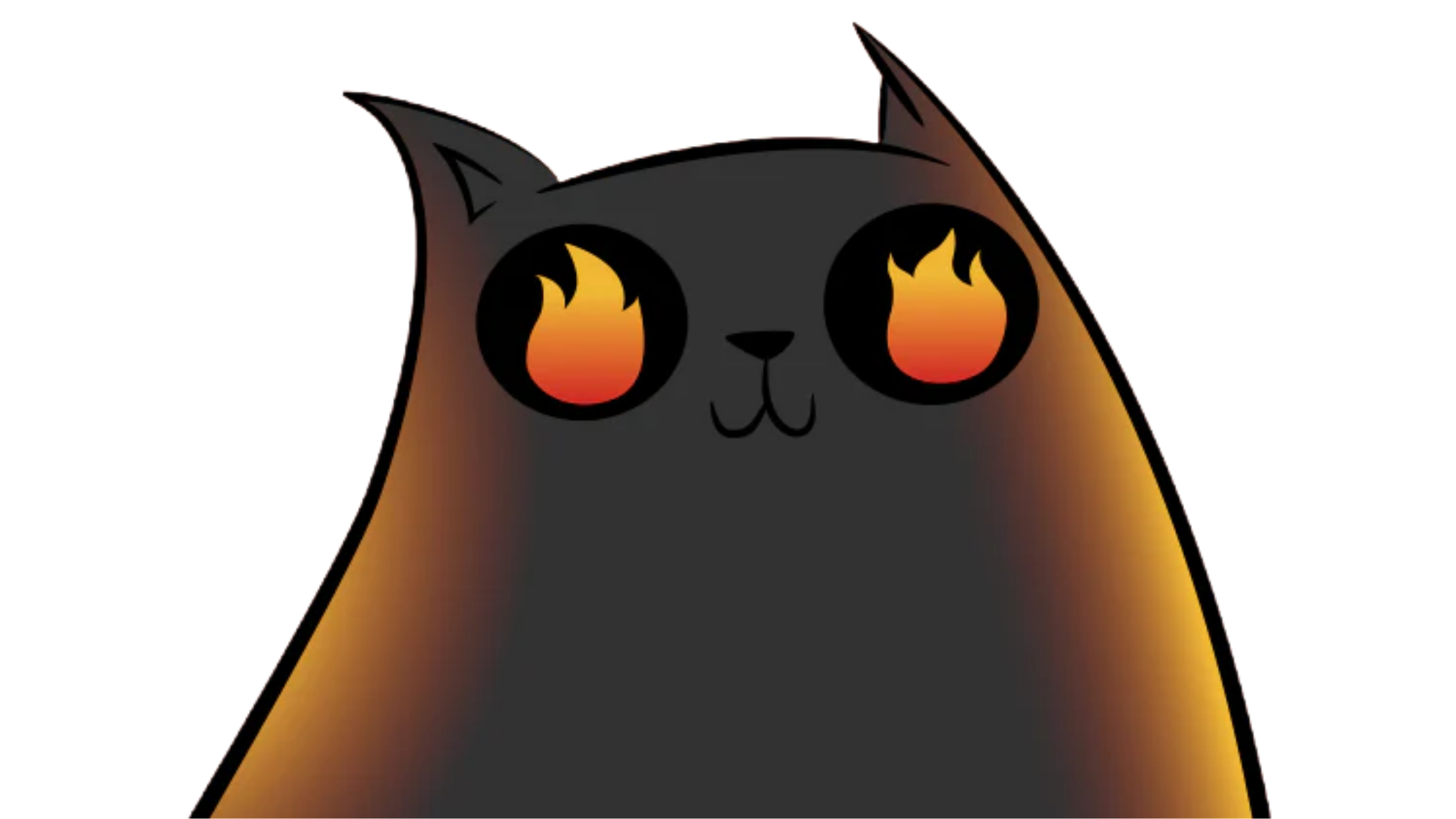 Picture of the head of a welcoming cat